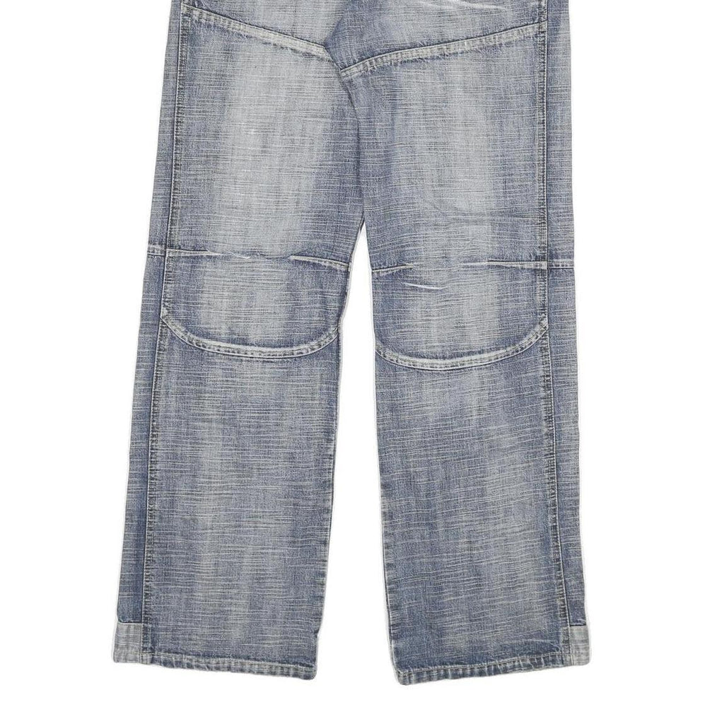 COOKERS Mens Relaxed Blue Denim Light W34 L33 Button Closure Casual Jeans