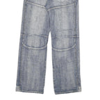 COOKERS Mens Relaxed Blue Denim Light W34 L33 Button Closure Casual Jeans