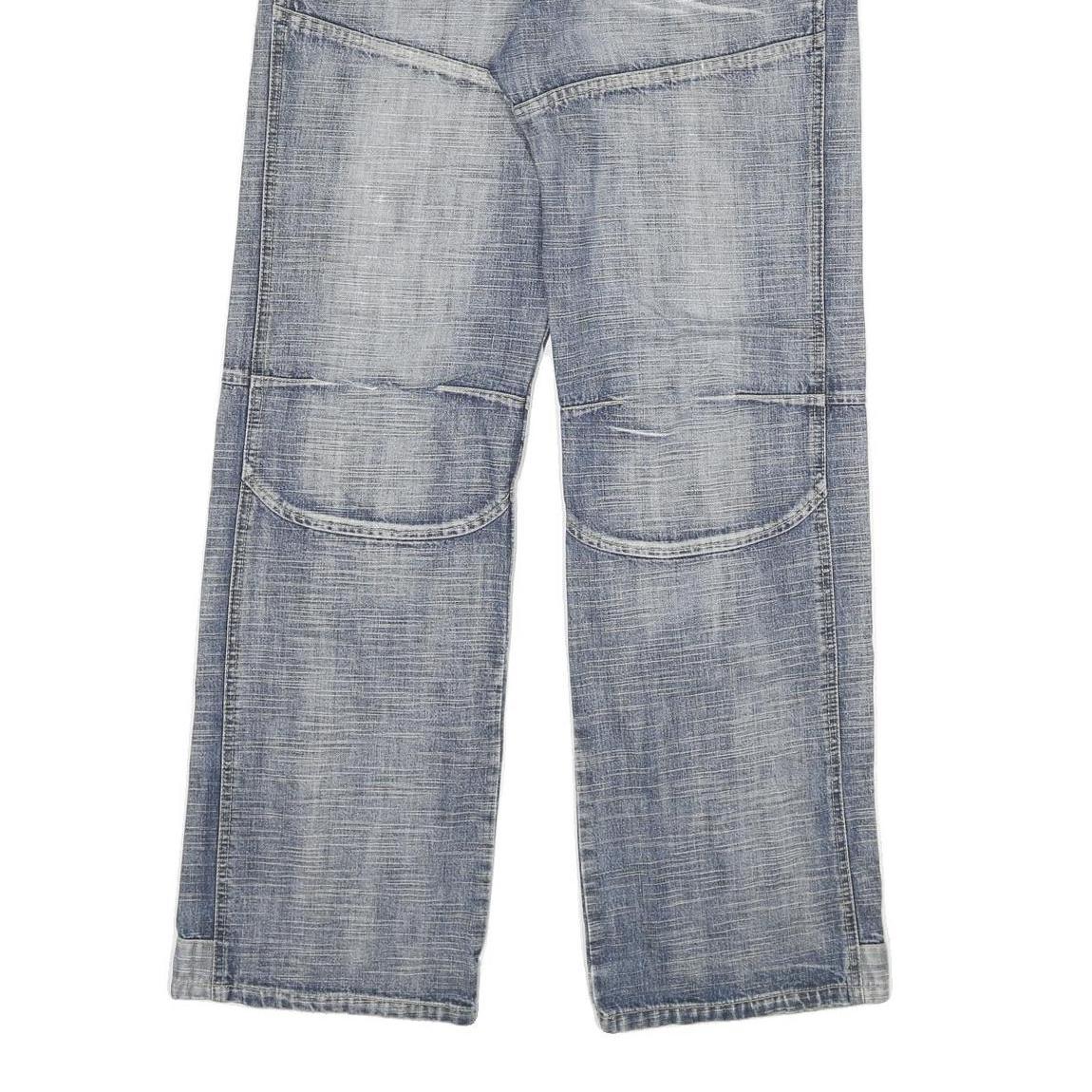 COOKERS Mens Relaxed Blue Denim Light W34 L33 Button Closure Casual Jeans