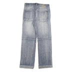 COOKERS Mens Relaxed Blue Denim Light W34 L33 Button Closure Casual Jeans