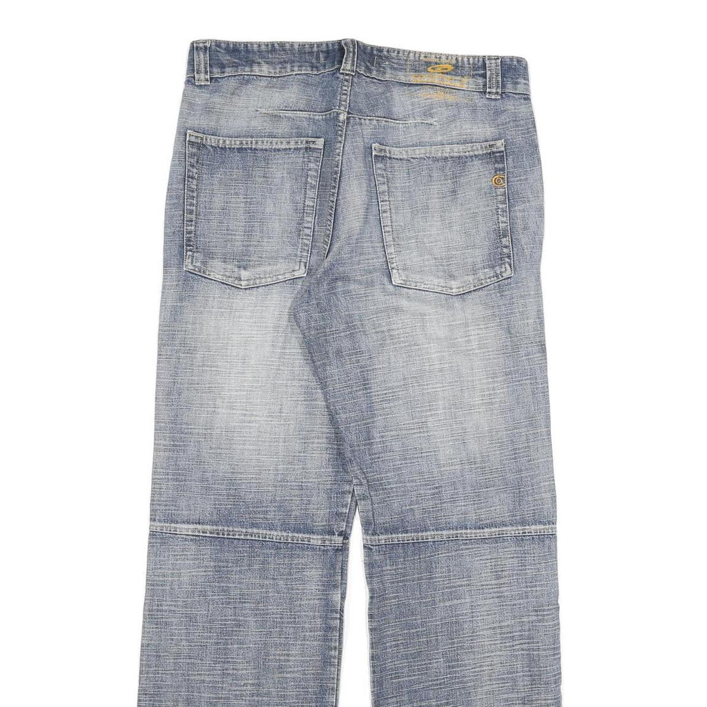 COOKERS Mens Relaxed Blue Denim Light W34 L33 Button Closure Casual Jeans