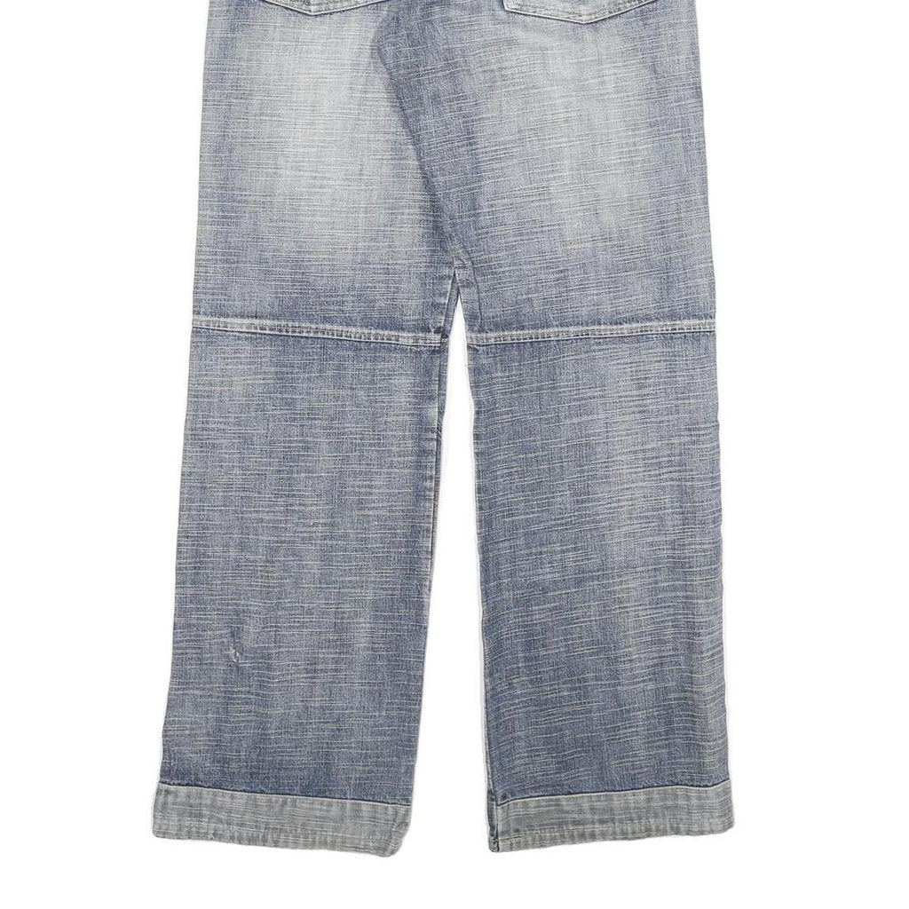 COOKERS Mens Relaxed Blue Denim Light W34 L33 Button Closure Casual Jeans