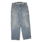 CARHARTT Mens Jeans Blue Regular Loose Denim Light W36 L32 Workwear Utility