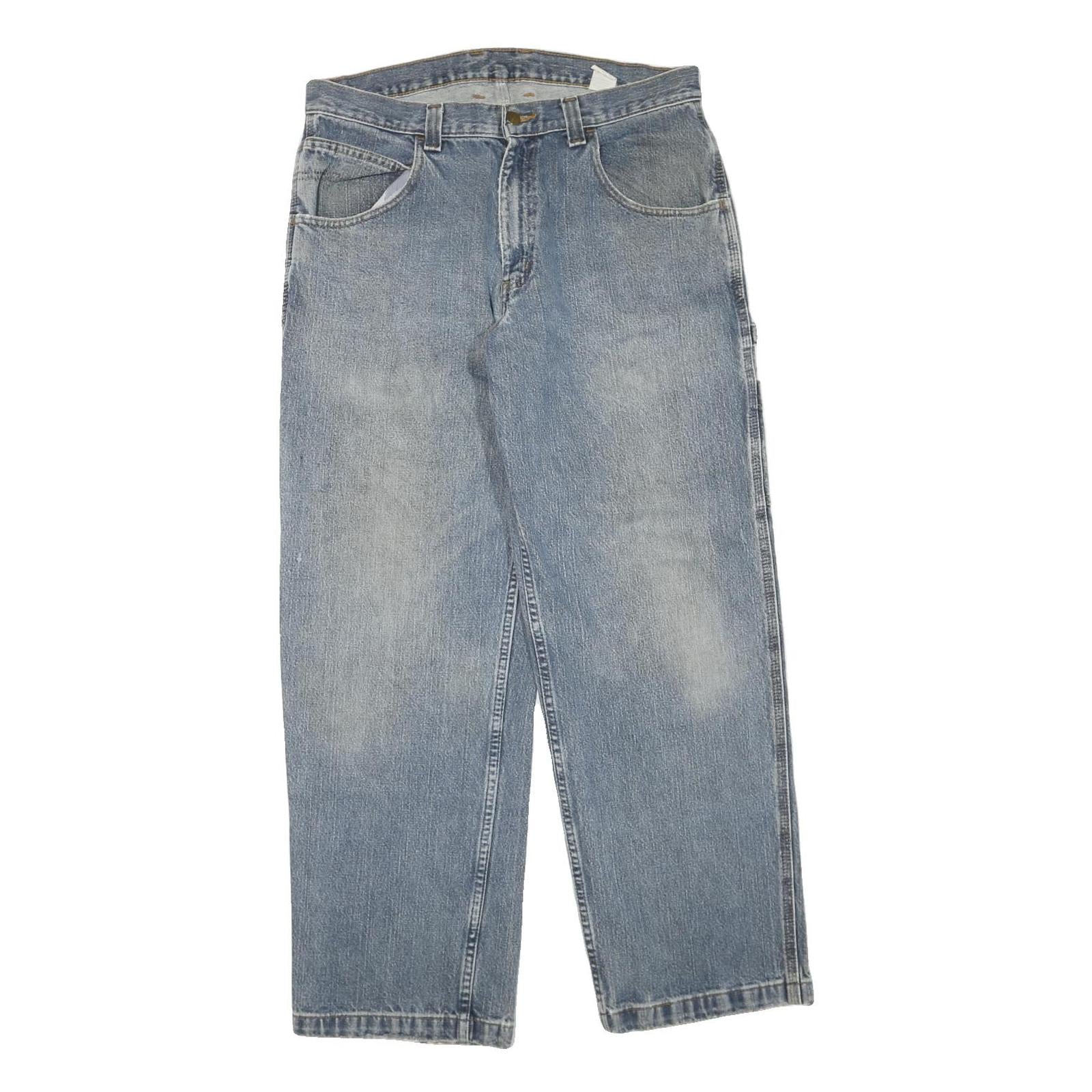 CARHARTT Mens Jeans Blue Regular Loose Denim Light W36 L32 Workwear Utility