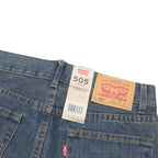 LEVI'S 505 Boys Jeans Blue Regular Straight Denim Medium W28 L29 Classic Fit