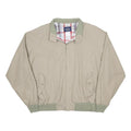 WOOLRICH Mens Beige Cotton Blend Bomber Jacket XL Plain Zip Casual Outerwear