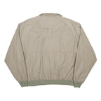 WOOLRICH Mens Beige Cotton Blend Bomber Jacket XL Plain Zip Casual Outerwear