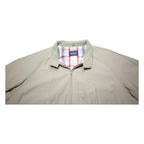 WOOLRICH Mens Beige Cotton Blend Bomber Jacket XL Plain Zip Casual Outerwear