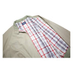 WOOLRICH Mens Beige Cotton Blend Bomber Jacket XL Plain Zip Casual Outerwear