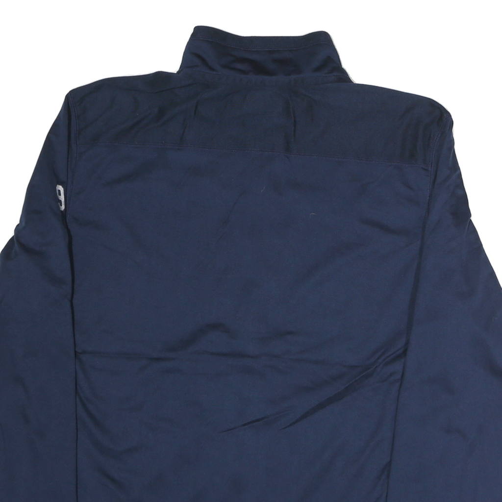 ADIDAS Mens Navy L Basketball Track Jacket L Polyester Zip Climalite Casual