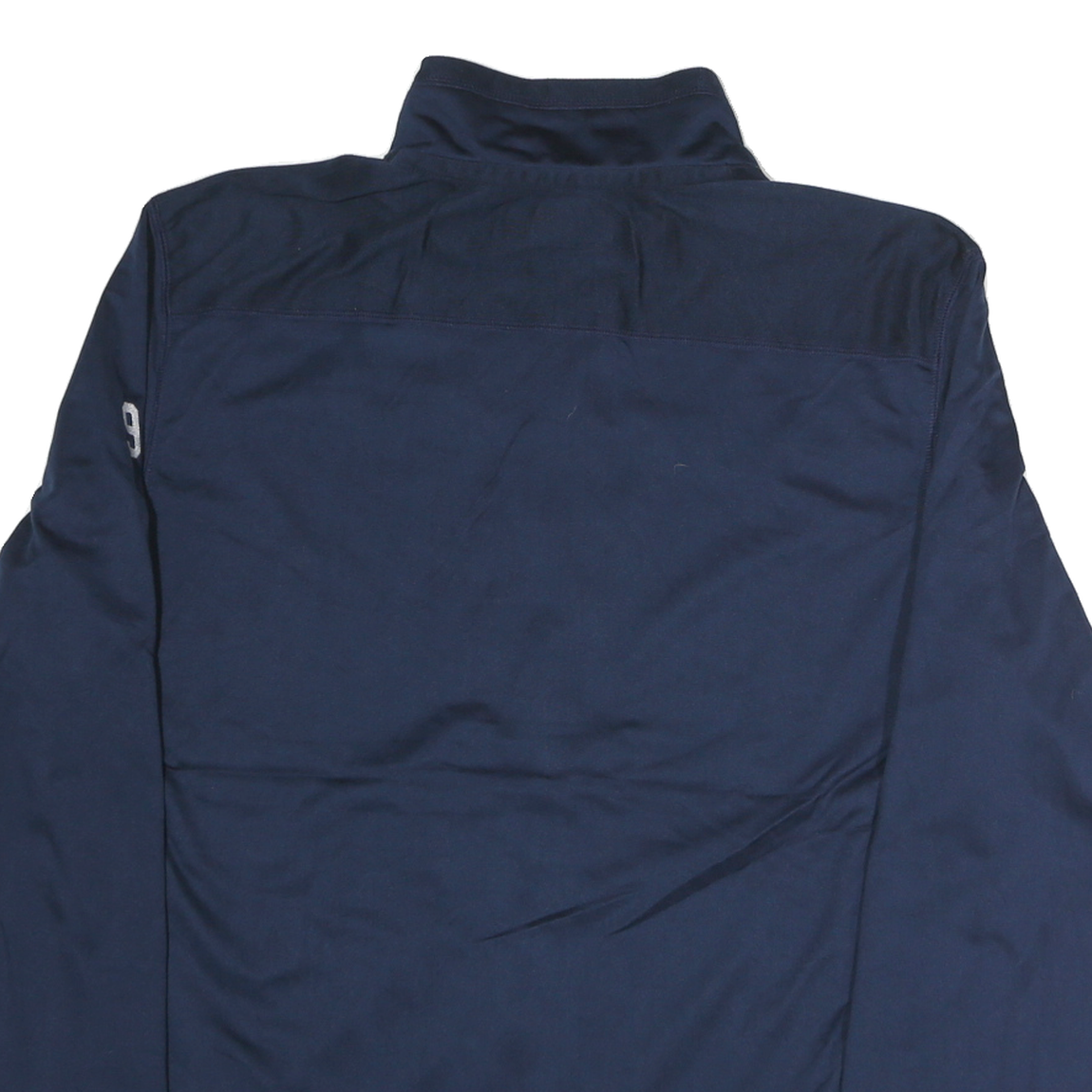 ADIDAS Mens Navy L Basketball Track Jacket L Polyester Zip Climalite Casual