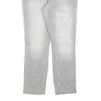 DKNY Womens Slim Grey Denim Jeans Cotton Blend W32 L27 Light Wash Zip
