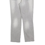 DKNY Womens Slim Grey Denim Jeans Cotton Blend W32 L27 Light Wash Zip