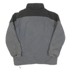 CHAPS Mens Grey & Black Jacket L Cotton Blend Classic Zip Outdoor Warm
