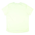 NIKE RUNNING Mens Yellow & Grey Logo Graphic T-Shirt L Short Sleeve Crew Neck
