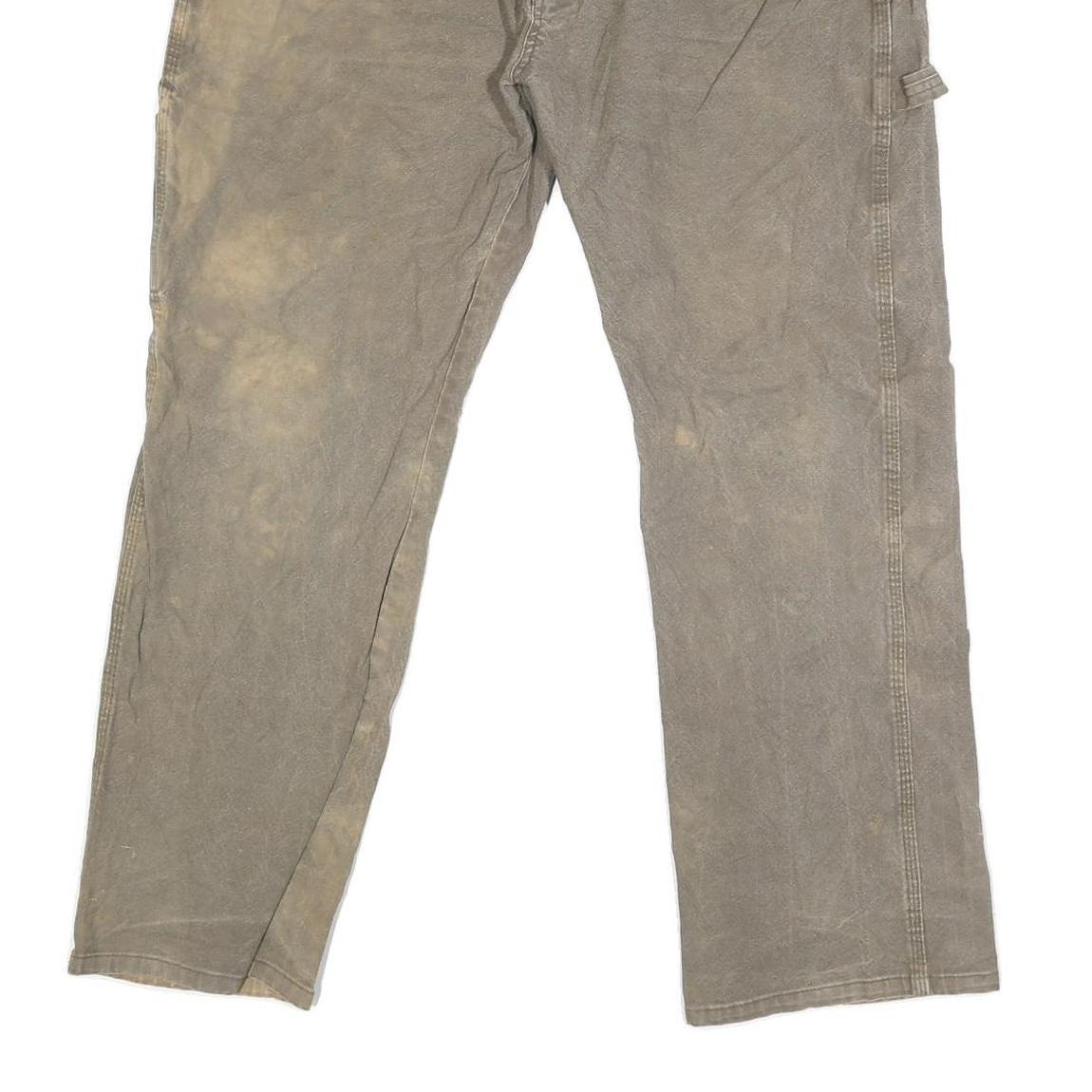 DICKIES Mens Regular Fit Straight Leg Denim Brown Jeans W38 L27 Workwear