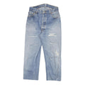 LEVI'S Womens Jeans Blue Regular Straight Denim Light W26 L22 Distressed Cotton