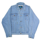 TRI MOUNTAIN Coca Cola Mens Denim Jacket Blue 90s L