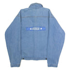 TRI MOUNTAIN Coca Cola Mens Denim Jacket Blue 90s L