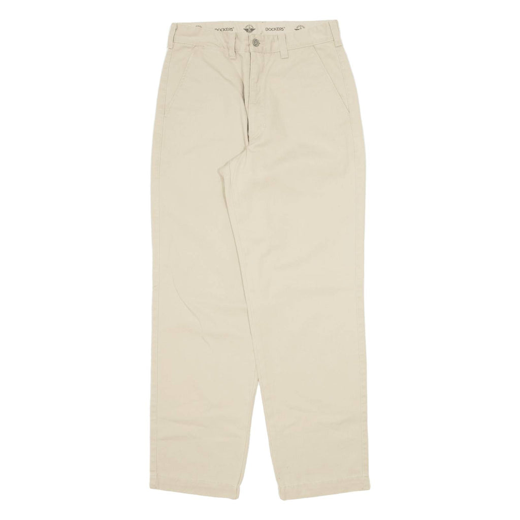 DOCKERS Khaki Mens Trousers Beige Regular Straight W29 L30