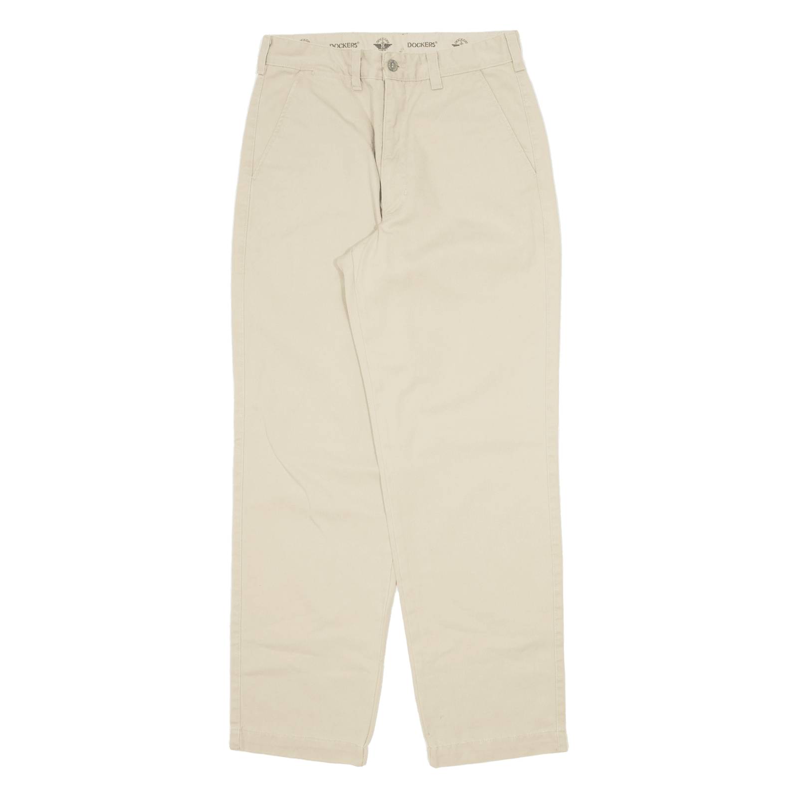 DOCKERS Khaki Mens Trousers Beige Regular Straight W29 L30