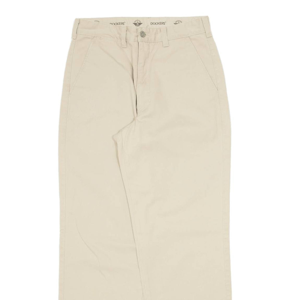 DOCKERS Khaki Mens Trousers Beige Regular Straight W29 L30