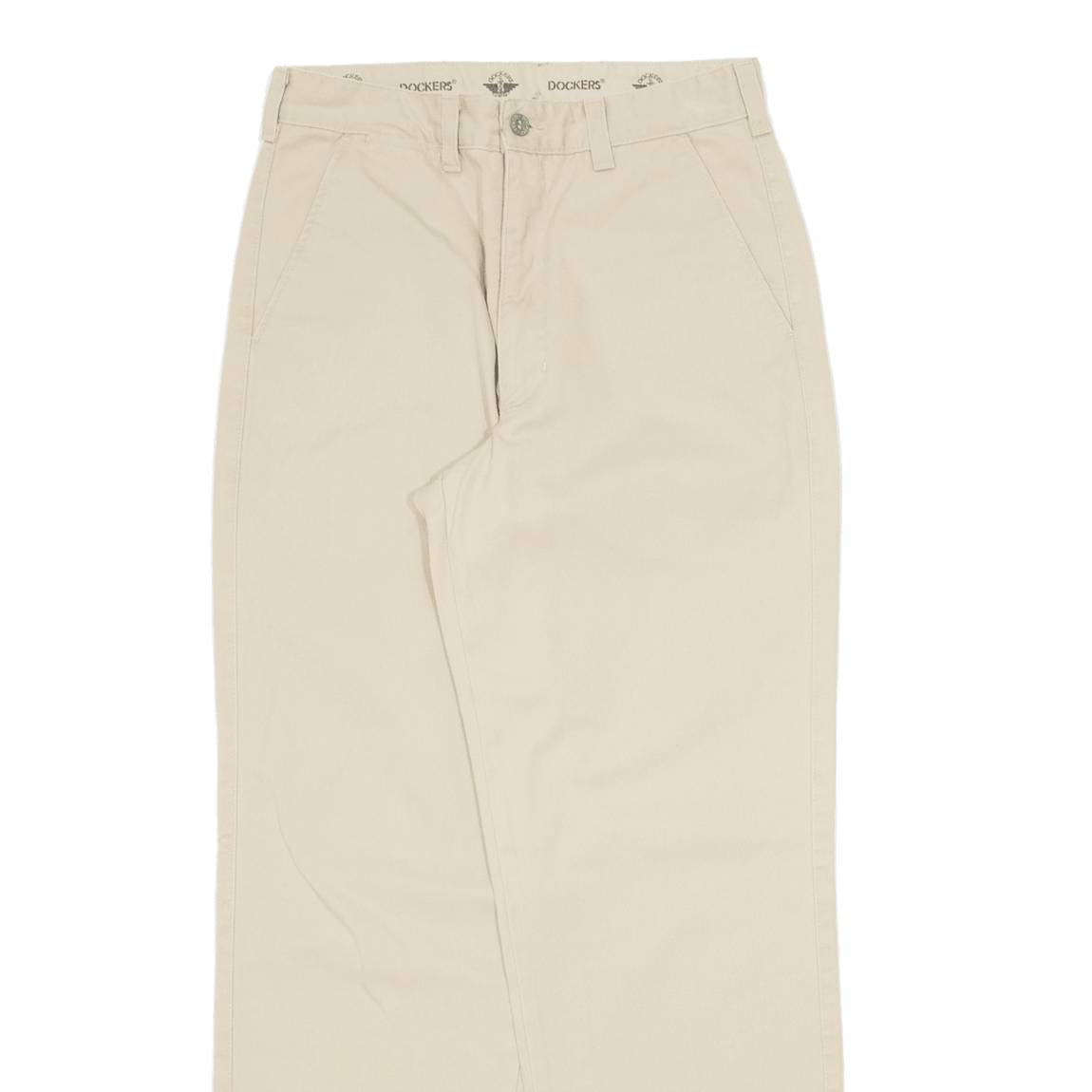 DOCKERS Khaki Mens Trousers Beige Regular Straight W29 L30
