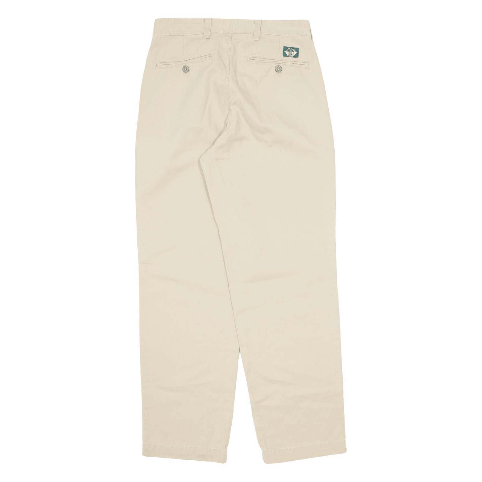 DOCKERS Khaki Mens Trousers Beige Regular Straight W29 L30