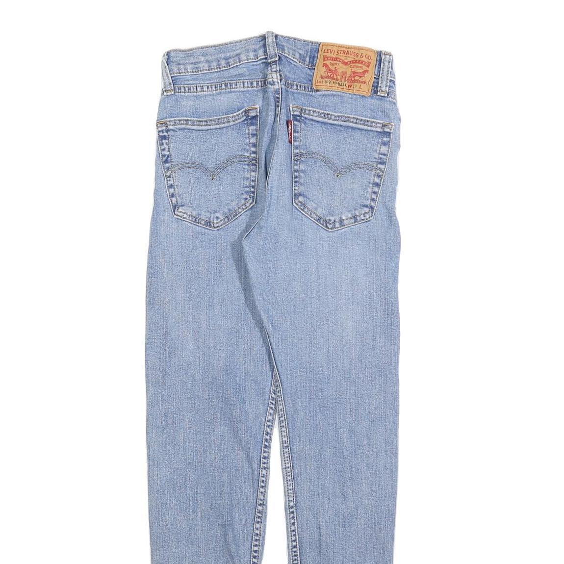 LEVI'S 519 HI-BALL Mens Jeans Blue Slim Skinny Denim Light W29 L30 Zip Fly