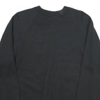 JERZEES Womens Black Sweatshirt Crew Neck L Cotton Pullover Cherry Motif