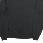 JERZEES Womens Black Sweatshirt Crew Neck L Cotton Pullover Cherry Motif