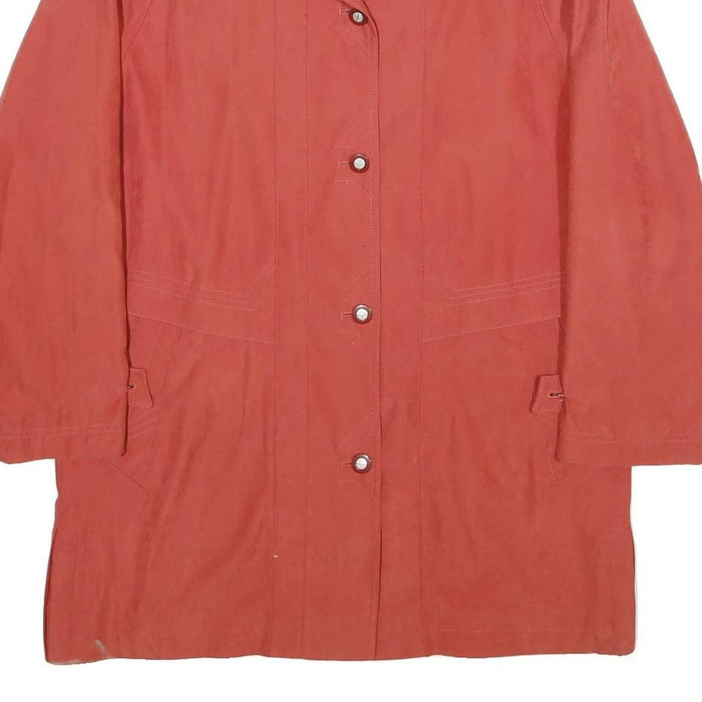 BIAGGINI Womens Red Button Jacket UK 10 Polyester Blend Classic Stylish
