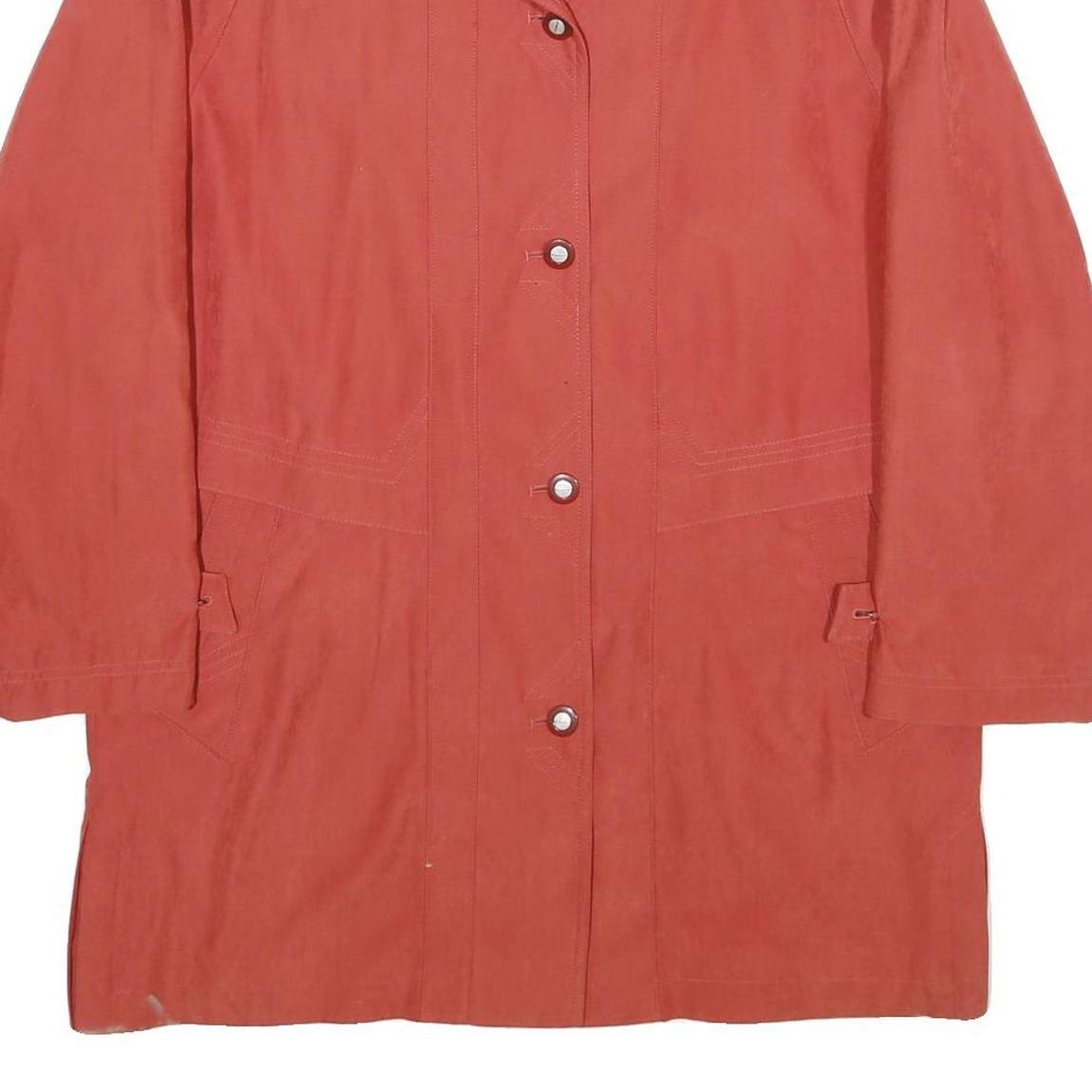 BIAGGINI Womens Red Button Jacket UK 10 Polyester Blend Classic Stylish