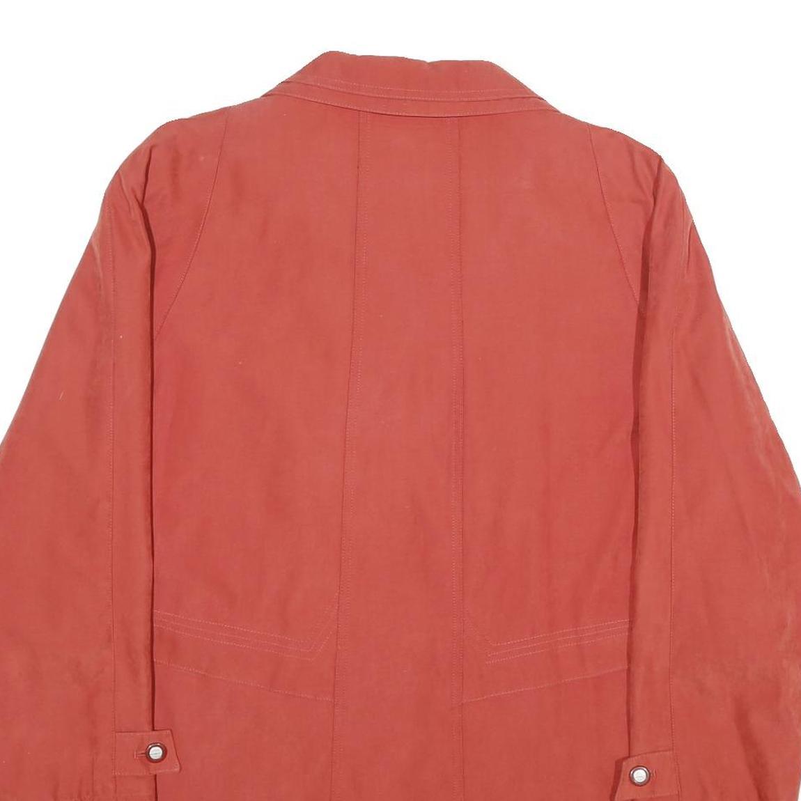 BIAGGINI Womens Red Button Jacket UK 10 Polyester Blend Classic Stylish