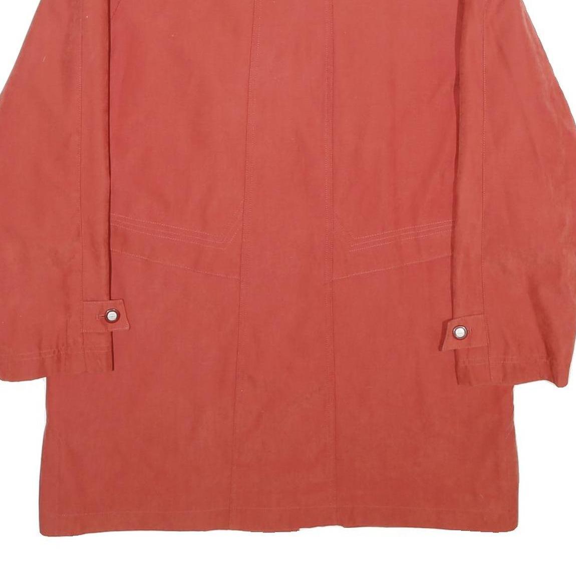 BIAGGINI Womens Red Button Jacket UK 10 Polyester Blend Classic Stylish