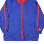 PEPSI Mens Blue & Red Hooded Zip Jacket L Polyester Blend Sport Basics