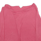 MONSOON Womens Pink Basic Top 3/4 Sleeve Boat Neck UK 14 Comfortable Casual