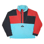 WHITE STAG Mens Red & Blue Nylon Zip Jacket M Colourblock Casual Outdoor