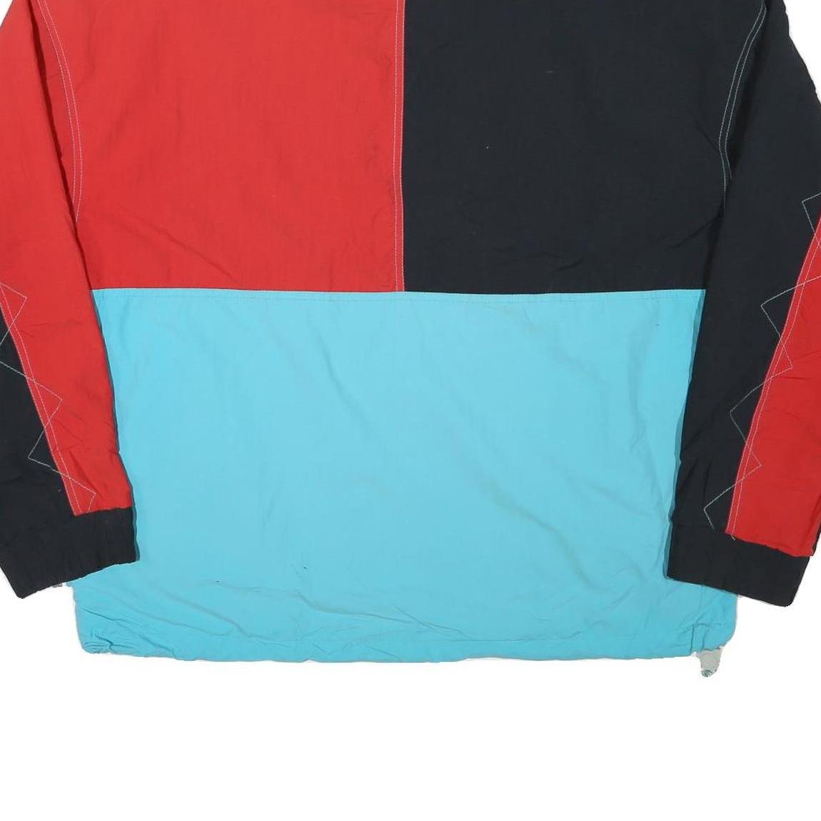 WHITE STAG Mens Red & Blue Nylon Zip Jacket M Colourblock Casual Outdoor