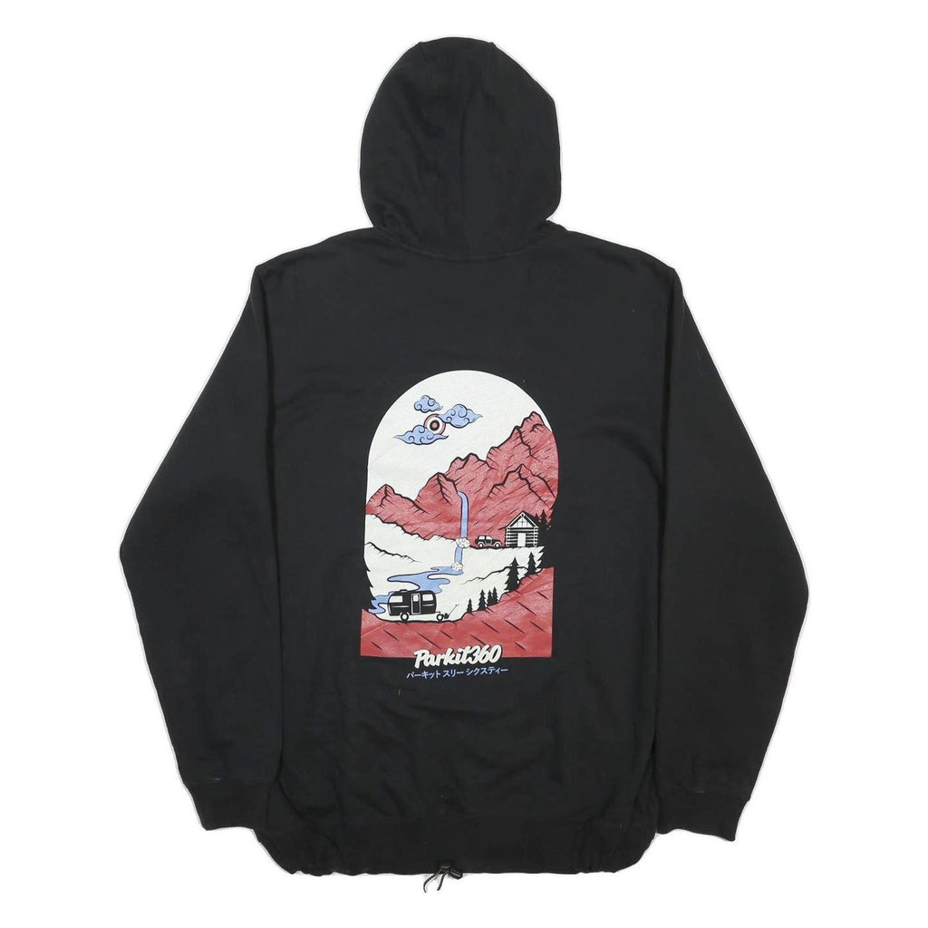 CARHARTT Mens Black Parkit360 Pullover Hoodie XL Graphic Print Drawstring