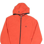 ELLESSE Mens Red Polyester Blend Hoodie Jacket S Zip Plain Sportswear