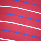 TOMMY HILFIGER Mens Red White & Blue Striped Short Sleeve Polo Shirt XL