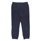 LACOSTE Mens Joggers Navy Blue Slim Tapered M W32 L29 Cotton Blend Casual