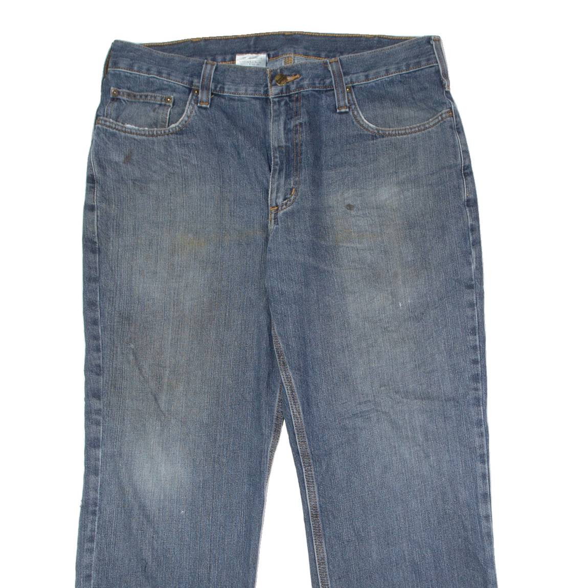 CARHARTT Workwear Mens Jeans Blue Relaxed Straight W36 L28