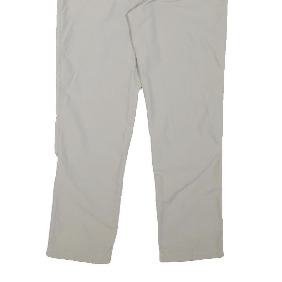 JACK WOLFSKIN Womens Beige Regular Fit Straight Leg Trousers W34 L29 Outdoor Zip