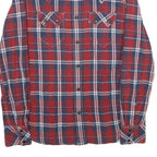LEVI'S Mens Red & Blue Check Shirt S Western Button-Up Casual Cotton