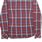 LEVI'S Mens Red & Blue Check Shirt S Western Button-Up Casual Cotton