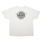 VANS Mens White 2XL Short Sleeve Crew Neck Classic Graphic T-Shirt
