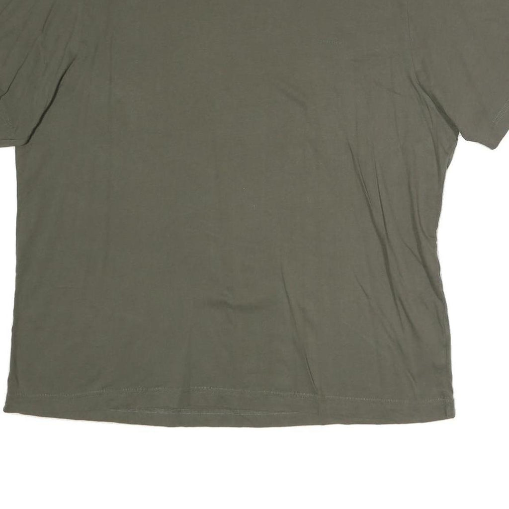 CALVIN KLEIN Womens Green T-Shirt M Short Sleeve Crew Neck Classic Cotton Tee