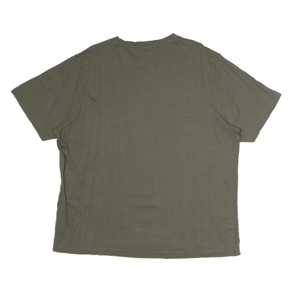 CALVIN KLEIN Womens Green T-Shirt M Short Sleeve Crew Neck Classic Cotton Tee